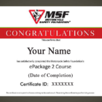 msf epackage 2 ecourse certificate total rider